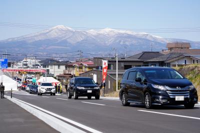 開通した県道本宮三春線高木工区