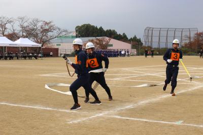 本宮第8分団によるポンプ車操法