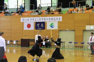 剣道大会の試合の様子