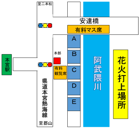 花火観覧席図